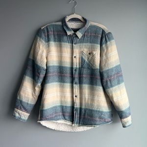 Striped Sherpa Lined Shacket